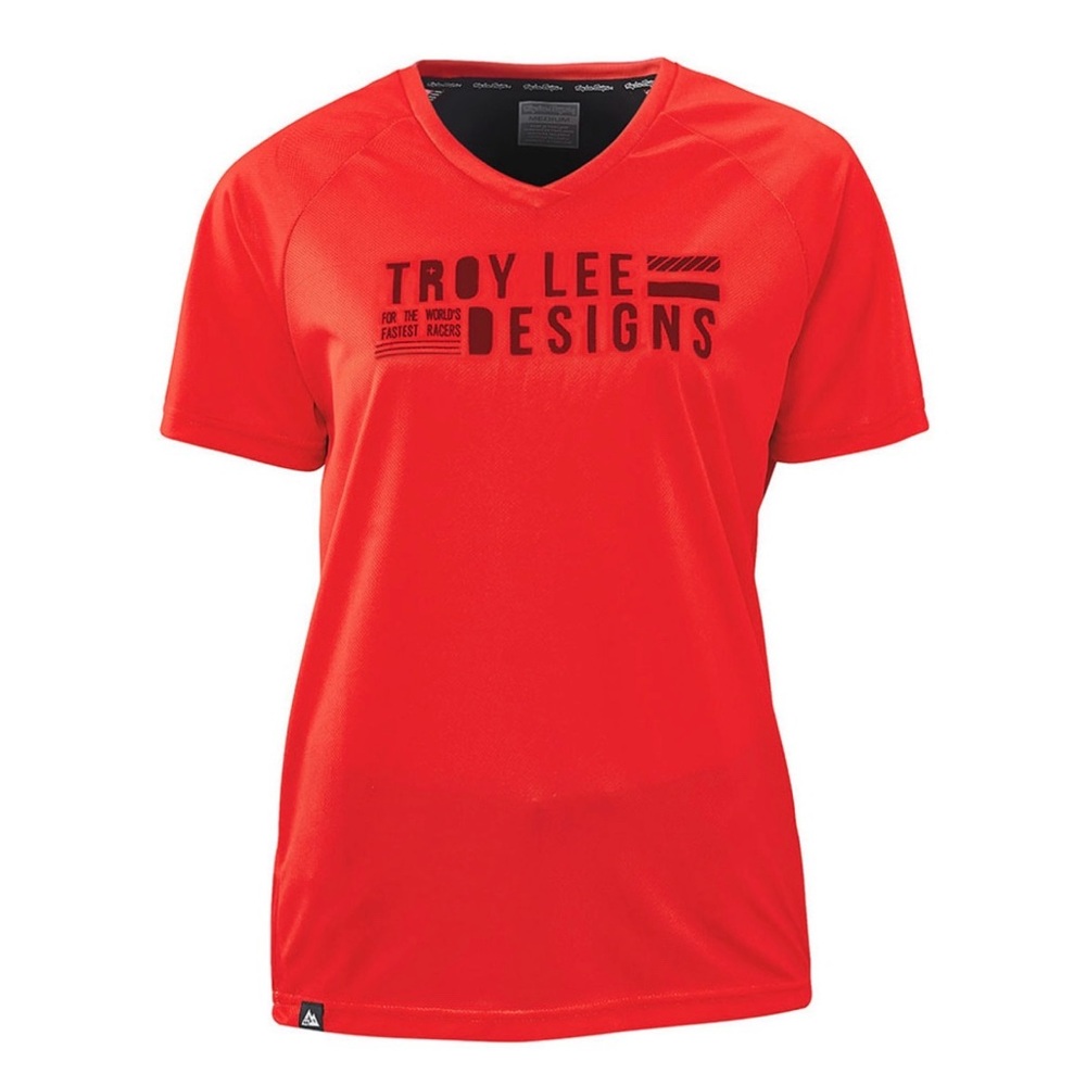 Troy Lee Designs Women's Red Mountain Bike Jersey Top- Size Small